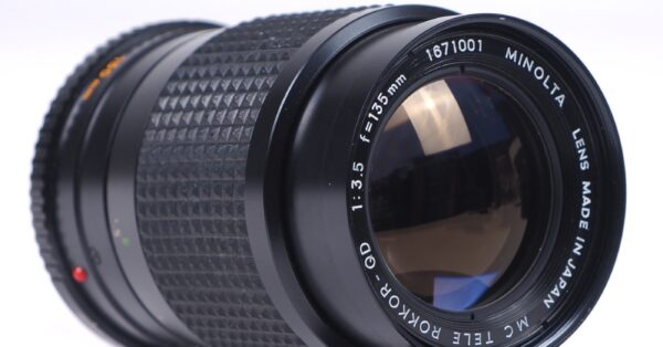 Objectif Minolta MC Tele Rokkor 135mm F/3.5 - Monture Manuelle Vintage - Occasion Japon
