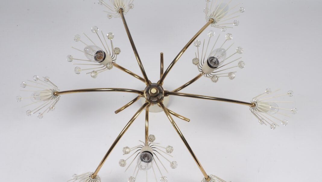 Żyrandol proj. Emil Stejnar , Rupert Nikoll Austria lata 60-te