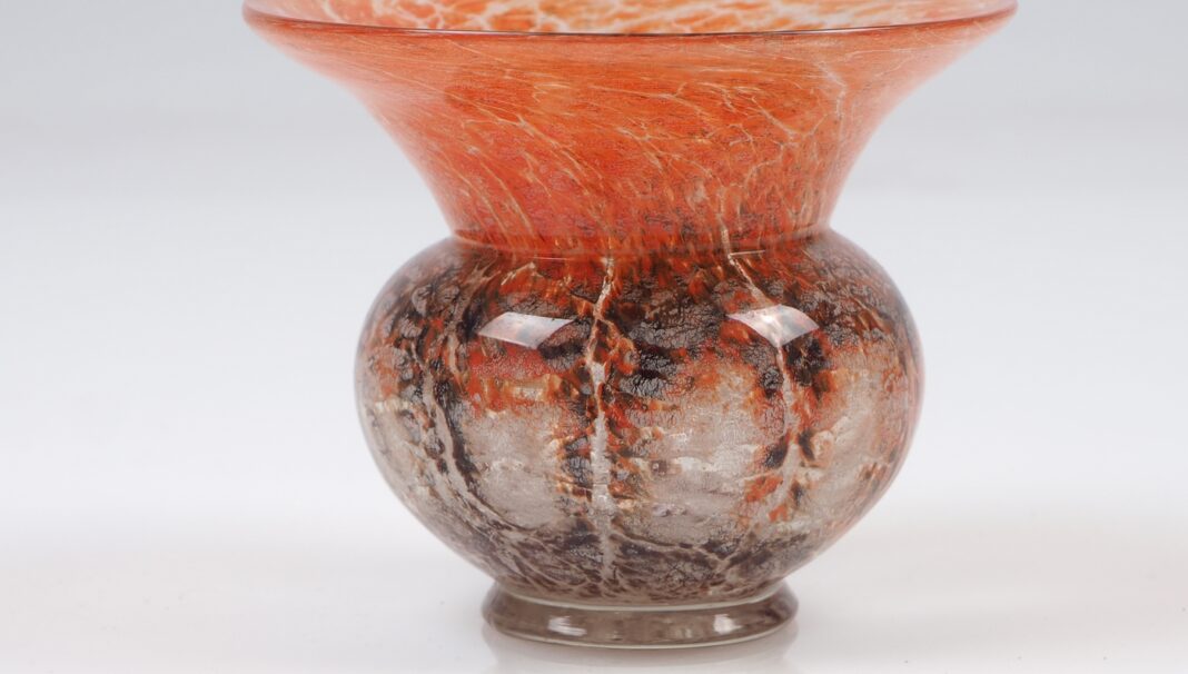 Szklany wazon WMF Ikora Niemcy lata 30/40-te