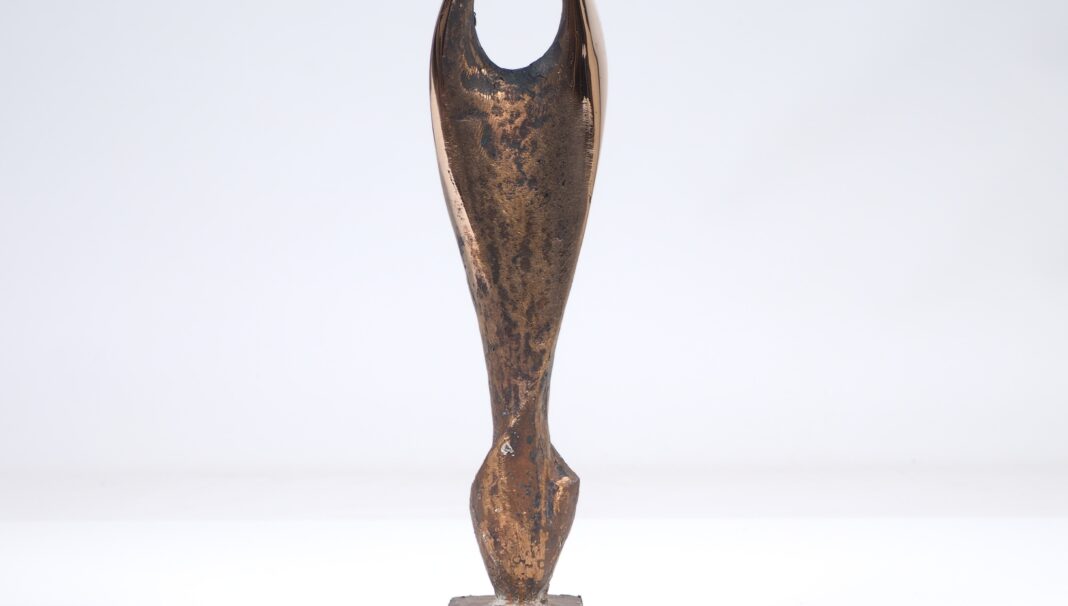 Rzeźba biomorficzna, brąz, Strehle Kunst Guss, Niemcy ok. 2000 r.